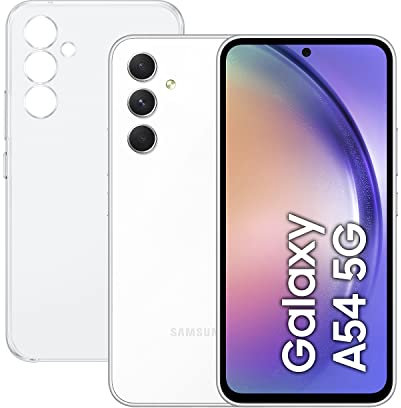SAMSUNG Galaxy A54 5G (128GB, 8GB de RAM) Smartphone Android Color Blanco Pantalla Infinity-O FHD+ de 6,4 Pulgadas, Batería de 5000 mAh, Exclusivo Amazon (Versión española)