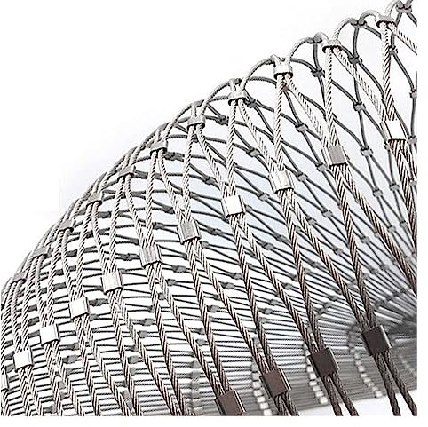 Drahtgitter Verzinkt Seilnetz Aus Edelstahl 304, Verzinkte Drahtzaunrolle Mit 1,5 Mm Drahtdurchmesser, Flexibles Zaungeflecht, Schutzzaun For Tiergeflügelkäfige ( Color : Silver-1.5mm diameter , Size