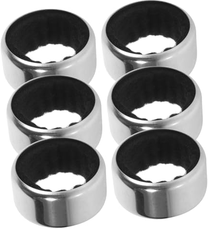 Generic 6pcs Stainless Steel Wine Bottle Drip Collar Set Leak-Proof Drip Ring for Wine Sturdy for Home Use and Entertaining