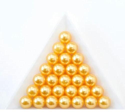3/4/5/6/8/10 mm runde mehrfarbige Perlen ohne Loch, Acryl-Imitationsperlen, lose Perlen für DIY, Sammelalbum, Dekoration, Basteln, Herstellung, Orange, 6 mm x 100 Stück