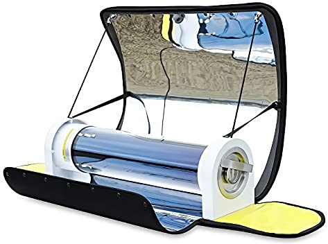 Fornello solare portatile – Forno solare, grande capacità 4,5 l, fornello da campeggio all'aperto con termometro, ideale per campeggio/escursionismo, soluzione di cottura ecologica alimentata dal sole