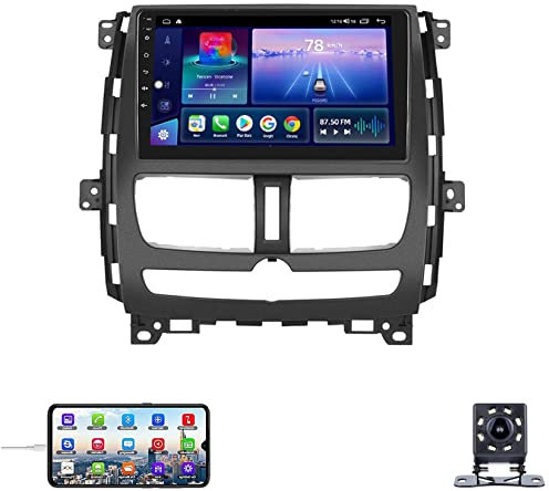 ZGYBDH Android 10 Estéreo para automóvil Doble DIN para Ni-ssan Cdv 2010-2014 Navegación Plug and Play en el Tablero Receptores de Video Bluetooth Navegación por satélite GPS Admite Salida RCA comple