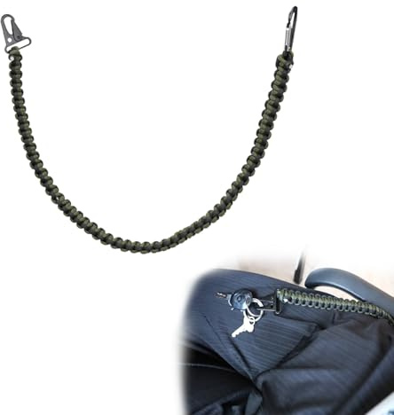 pinklilycare Military Grade Heavy Duty Paracord Keychain Carry Handle Tactical Rope Lanyard Correctional Officer Prison System Jailer