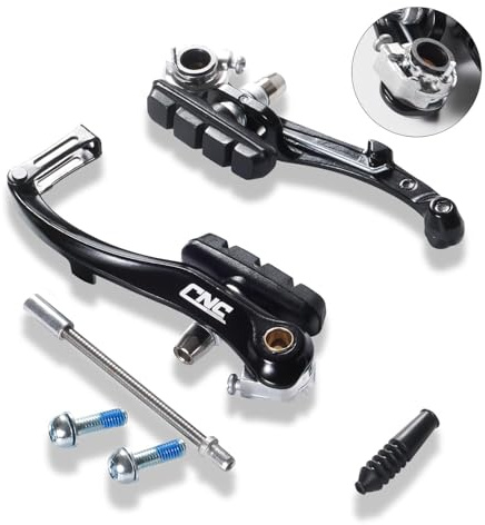 CNCLOL V Brake Set, Front & Rear Universal Bicycle V-Brake Calipers, Linear Pull Replacement for Mountain/MTB/Road/BMX/City/Folding Bike