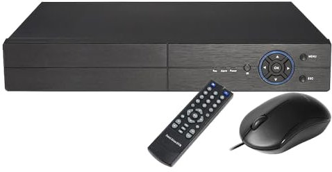 JUSTOP 4 Channel CCTV DVR, 5MP 3K Lite H.265 Digital Video Recorder for CCTV Security Camera Systems, 4CH BNC Inputs, Remote Smartphone Access, Smart Playback, Motion Detection, Email Alert (1, TB)