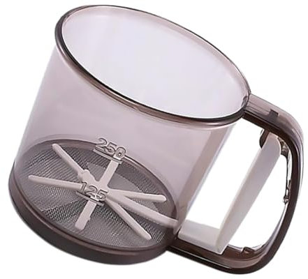 Ciieeo Handheld Flour Sifter Mesh Home Semi-Automatic Portable Flour Sifter Cup for Baking Kitchen
