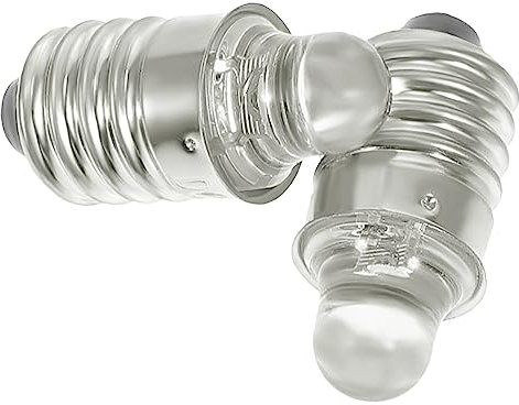 IWOWHERO LED Flashlight Bulb 6V Socket Mini Bulb Easy to Install Replacement for Flashlight 2Pcs