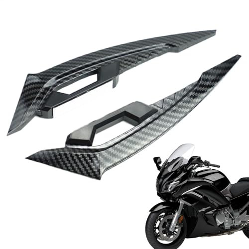 Fairing Wind Winglet Spoiler, Aerodynamic Front Fairing Winglets, Sleek Aesthetic, Motorcycle Side Spoiler für Roller & Motorräder, 5 Zoll, Schwarz, 1 Paar
