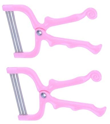 minkissy Gesichtshaarentferner mit ABS und Edelstahl Manueller 2 Stück für sanfte Haarentfernung und weichere Haut praktisches Haarentfernungswerkzeug für Damen