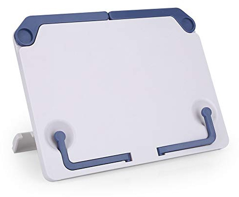 Grcfumo Tabletop Music Stand, ABS Reading Rest Book Holder, Table Desktop Holder Traning Tackle for Cook Book, Music Book, Laptop