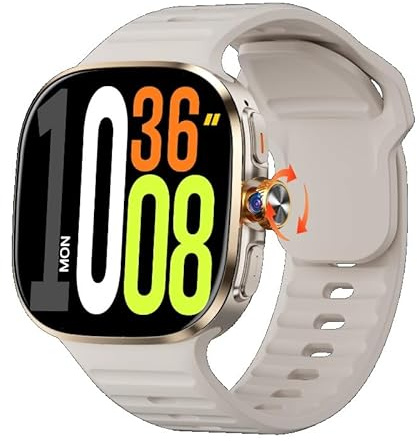 XINDADA 2025 New M99 Smartwatch 4G/5G SIM Card Android 10 Watch 2.4‘’ AMOLED Screen 2100mAh GPS WIFI NFC Downloadable smart watch (Gold,8+128GB)