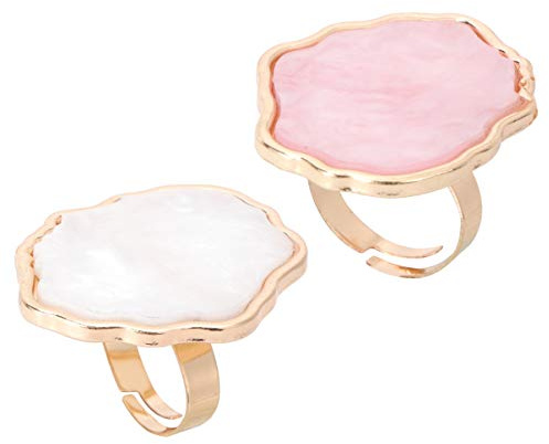 MUCKLILY 2stücke Ringpaletten Für Nägel Mit Mischpalette Farbpaletten Aus Harz Fingerringplatte Für Nailart Mischpaletten Geeignet Für Maniküre Und Partys