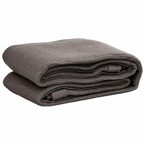 Tappeto per tenda, 250 x 500 cm, colore antracite, impermeabile, per giardino, terrazza e campeggio, 100% HDPE, robusto e facile da pulire