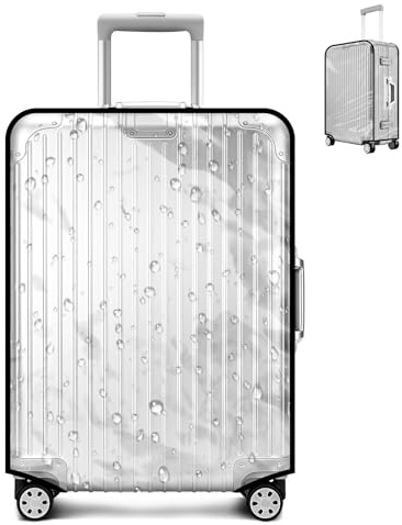XINSUO Housse Valise Protection Transparente 28 pouces,Waterproof DustProof Scratchproof