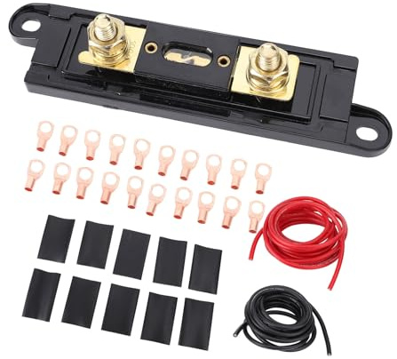 Jiawu Câble de Courant de Fil 4AWG pour Le Système Stéréo de Voiture RV Idéal pour Divers Véhicules et Appareils Stéréo