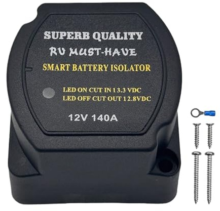 Battery Isolator 12V | Isolatore Accumulatore,Stabilizzatore di Prevenzione Protezione Sicurezza per Auto Moto Rimorchio Imbarcazioni