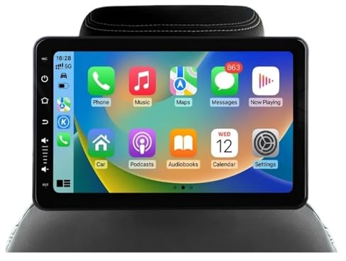 Car Headrest Monitor Tablet Screens Wireless Auto Rear Seat Video TV Player FM Bluetooth HD Touch 4G Wifi(2PCS (4G Version))