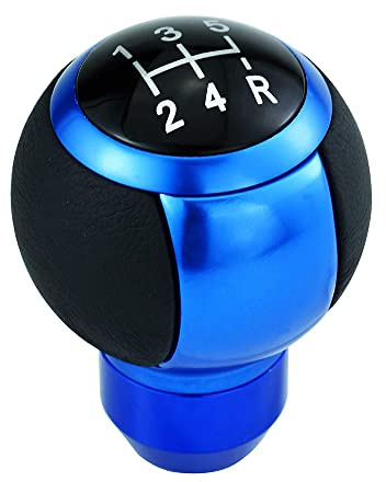 Kacepar Pomo para palanca de cambios de coche, compatible con la mayoría de coches manuales y automáticos, color azul