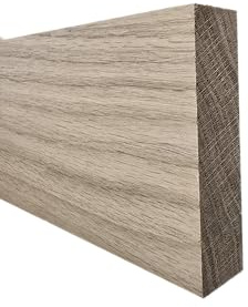 Solid Oak Furniture Board - 18mm Thick Precision Machined Hardwood - 900mm Length (300mm)