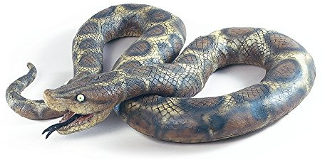 Bristol Novelty- Serpent. Grand Format, en Caoutchouc, AK043, Multicolore Halloween
