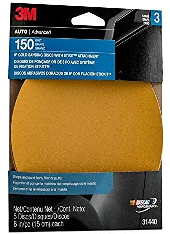 3M 31440 Stikit Gold 6 P150C Grit Disc (Pack of 20)
