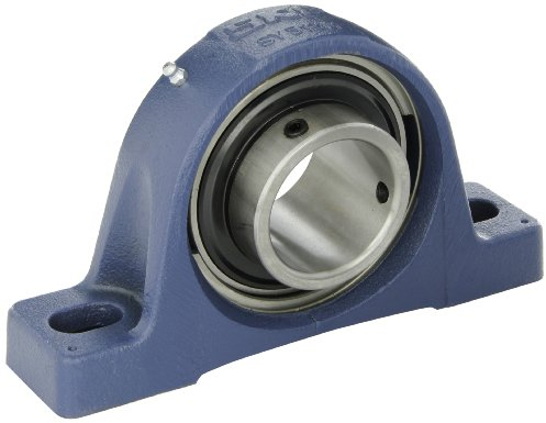 SKF Pillow Block Kugellager, 2 Schrauben, Wirbel Sicherung Halsband, non-expansion Typ, Kontakt Flinger Dichtungen, Gusseisen, metrisches, 50mm Shaft, 57.200mm Base To Center Height, 157mm Bolt Hole Spacing Width, 1