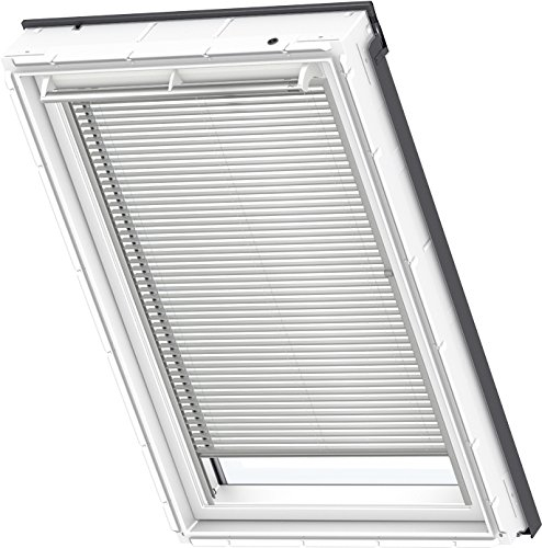 Original VELUX Jalousette Jalousie PAU 606 7001 Für // GGU, GTU, GPU, GHU, GXU 606 // in Farbe 7001 / Uni Weiß // Seitenschienen in Silber _45207