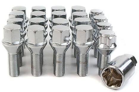 16 x Wheel Bolts & 4 x Locking Nuts for BMW 5 Series with Genuine & Aftermarket Alloy Wheels - 16BM17+B17114