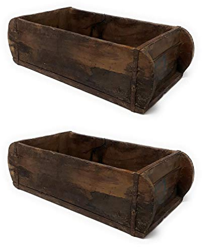 CREAFLOR HOME 2er Set Ziegelform Aufbewahrung UNIKA L 31cm B 15cm Holz Ib Laursen