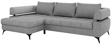 Mirjan24 Ecksofa Nosecone mit Schlaffunktion und Bettkasten, Bettfunktion, Eckcouch Polsterecke, Elegante L-Form Sofa Schlafsofa Couchgarnitur Couch (Inari 91, Seite: Links OT-2R)