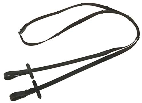 Covalliero Antislip Gummizügel schwarz/braun, Full, 20 mm