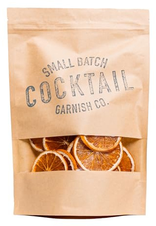 Cocktail Garnish – Orange déshydraté, 85 g, plus de 30 tranches