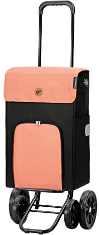 ANDERSEN Einkaufstrolley - Quattro Shopper Ipek Ib apricot 49 L Einkaufswagen,isoliert,Kühltasche, höhenverstellbar, leise Räder, multifunktiona...