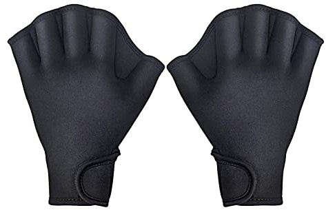 Schwimmhandschuhe, gewebte Paddel-Neopren-Handschuhe für Schwimmen und Fitness – leichte gewebte Fäustlinge für Wasser-Aerobic, Aquatik-Fitness, Schwimmtraining, Woteg