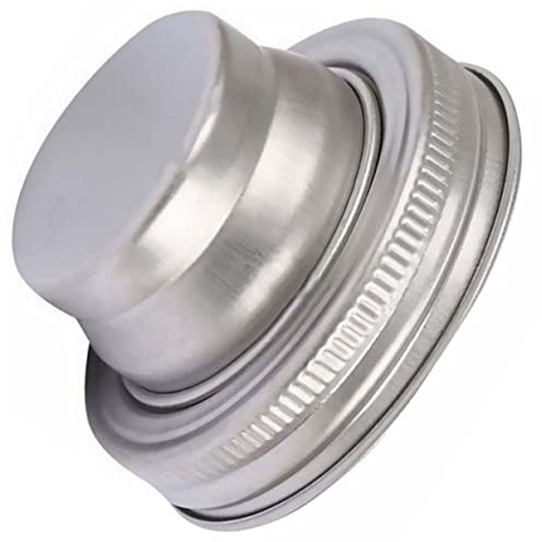 304 Stainless Steel Jar Shaker Lid - Multi-Use Cocktail Shaker, Flour Sifter, Spice Dispenser for Home Bar and Kitchen