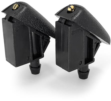 Click&Fit Einstellbare Scheibenwaschanlage Düsen für Ford Focus Mk2 Mk3 2012-2018, Mondeo MK4 2007-2014, Fiesta, Galaxy 2006-2015, C-max – Scheibenwaschdüsen Wassersprüher für BM5117666AB, 2-Stück