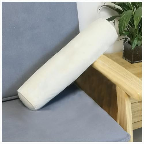 SPeesy Nackenrolle für Nacken 60/40x15, Rücken und Beine, Nacken-und Knierolle Aus Schaumstoff Nackenrolle Kopfkissen mit Foam Velvet Kissenrolle Nackenkissen Kissen Rolle(White,15x60cm6x24in)