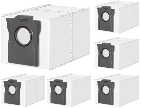 Rrochio Robot Vacuum Cleaner Accessories for Dreame L10s Ultra Gen2, 6 Dust Bags for Dreame Aqua10 L40 X40 X50 X30 L20 S20, L50 L40s L10s Pro, X40 X50