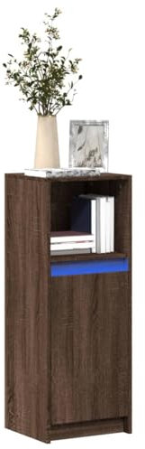 ShGaxin Sideboard Braun Eichen-Optik 38x34x100 cm Holzwerkstoff, Kommode Schlafzimmer, Kommoden & Sideboards, Wohnzimmerschrank, Flur Kommode, Zimmer Möbel - 852172