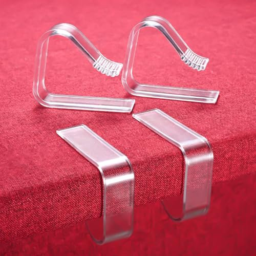 Reroon 12 Stück Tischdecken-Halter-Clips, Winddicht, Picknick-Tischdeckenklammern für Tischdecke, rutschfeste Tischabdeckungs-Clips, Tischrock-Clips für Party, Camping
