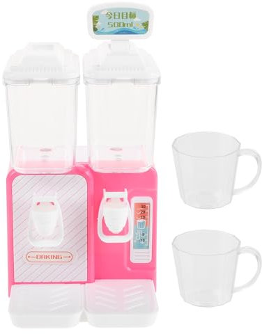 VICASKY Wasserspender Für Junge Mädchen Einfach Zu Bedienender Mini-wasserspender Realistisches Spielzeug Zum Drücken Multifunktionales Design Mit Getränkeflaschenhalter Sicherer Kunststof