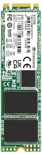 Transcend 512 GB Interne M.2 SATA SSD 2280 TS512GMTS970TI-VS1 (TS512GMTS970TI-VS1)