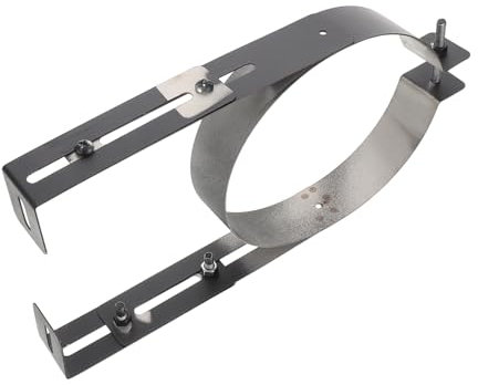 jojofuny Extended Chimneys Bracket Pipe Support Bracket Metal Pipe Clamp Wall Mount Clamp