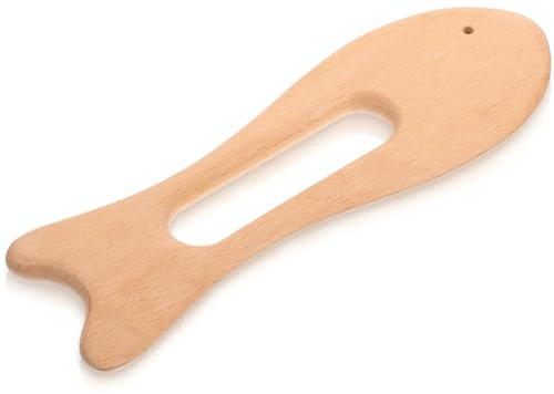 VALICLUD Raspador de Masaje de Madera Guasha Cuerpo y Rostro, Tablero Compacto de Guasha de Madera Natural, Herramienta Multiusos para Cuello, Hombros y Pies, Uso Corporal y Relajación