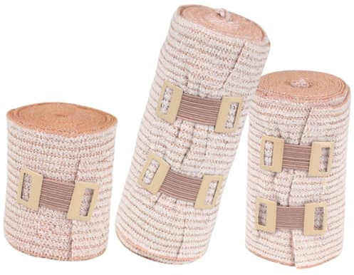 SAFIGLE 3Pcs Elastic Bandages Breathable Sports Wraps for Pressure Relief Injury Support Lightweight Convenient Fixation Tool for Athletes