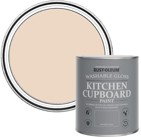 Rust-Oleum Scrubbable Kitchen Wood, Cupboard and Cabinet Paint in Gloss Finish - Eleanor 750ml