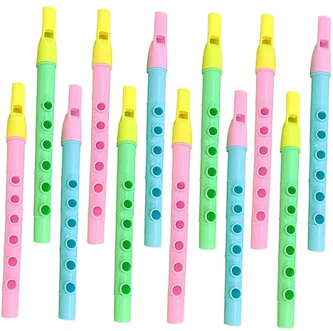 FRCOLOR 12stücke Sopranblockflöte Für Junge Mädchen Plastikblockflöteninstrumente Musikflöten Zum Lernen Und Spielen Kinderflöten Aus Hochwertigem Material