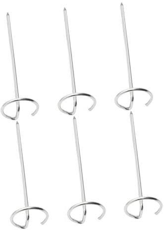 Brochetas de Metal de Acero Inoxidable 6 Piezas para Asar