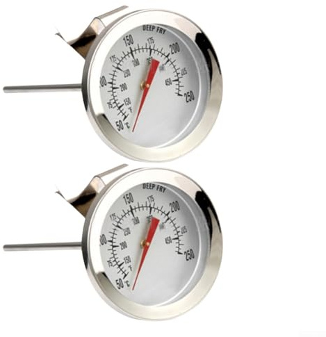 Termómetro de cocina grande de acero inoxidable para horno y parrilla con amplia gama y características impermeables para una temperatura precisa