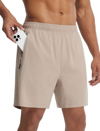 baleaf Pantaloni da ciclismo da uomo, imbottiti con tasche, 2 in 1, per mountain bike, 18 cm, estivi